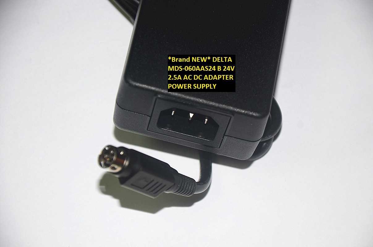 *Brand NEW* 24V 2.5A DELTA MDS-060AAS24 B AC DC ADAPTER POWER SUPPLY - Click Image to Close